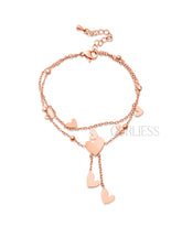 Glow Hearts Charm Bracelets