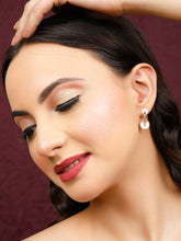 Alansa Circle Rose Gold Earrings