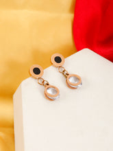 Cindy Dark Rose Gold Earrings