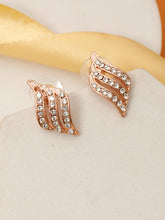 Beauty Rose Gold Stud Earrings