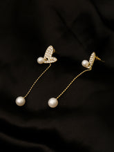 Heart shaped dangle earrings