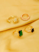 Golden Halo Ring Set