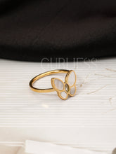 Floral Butter Fly Fantasy Gold Rings