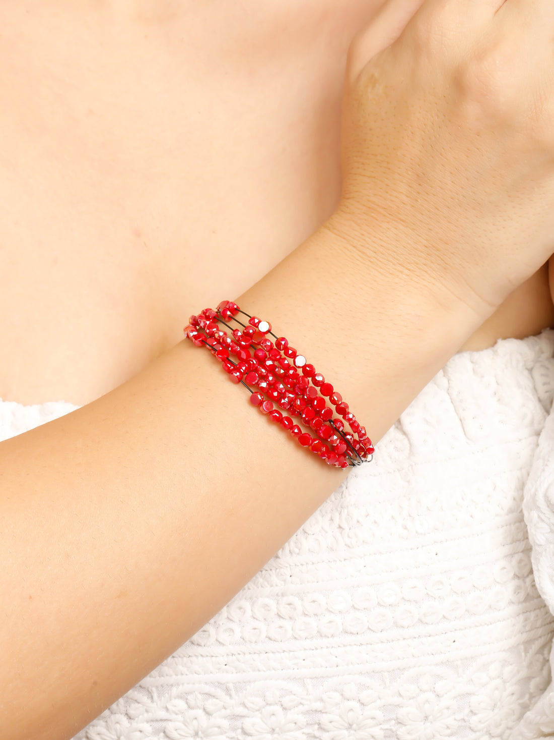 Sparkling Red Wine Bracelet