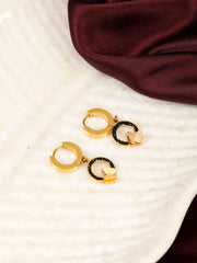 Caelia Black Gold Earring