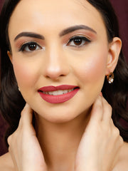 Pearl and Rhinestone gold  Earrings