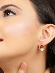 Pearl and Rhinestone gold  Earrings