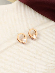 Pearl and Rhinestone gold  Earrings