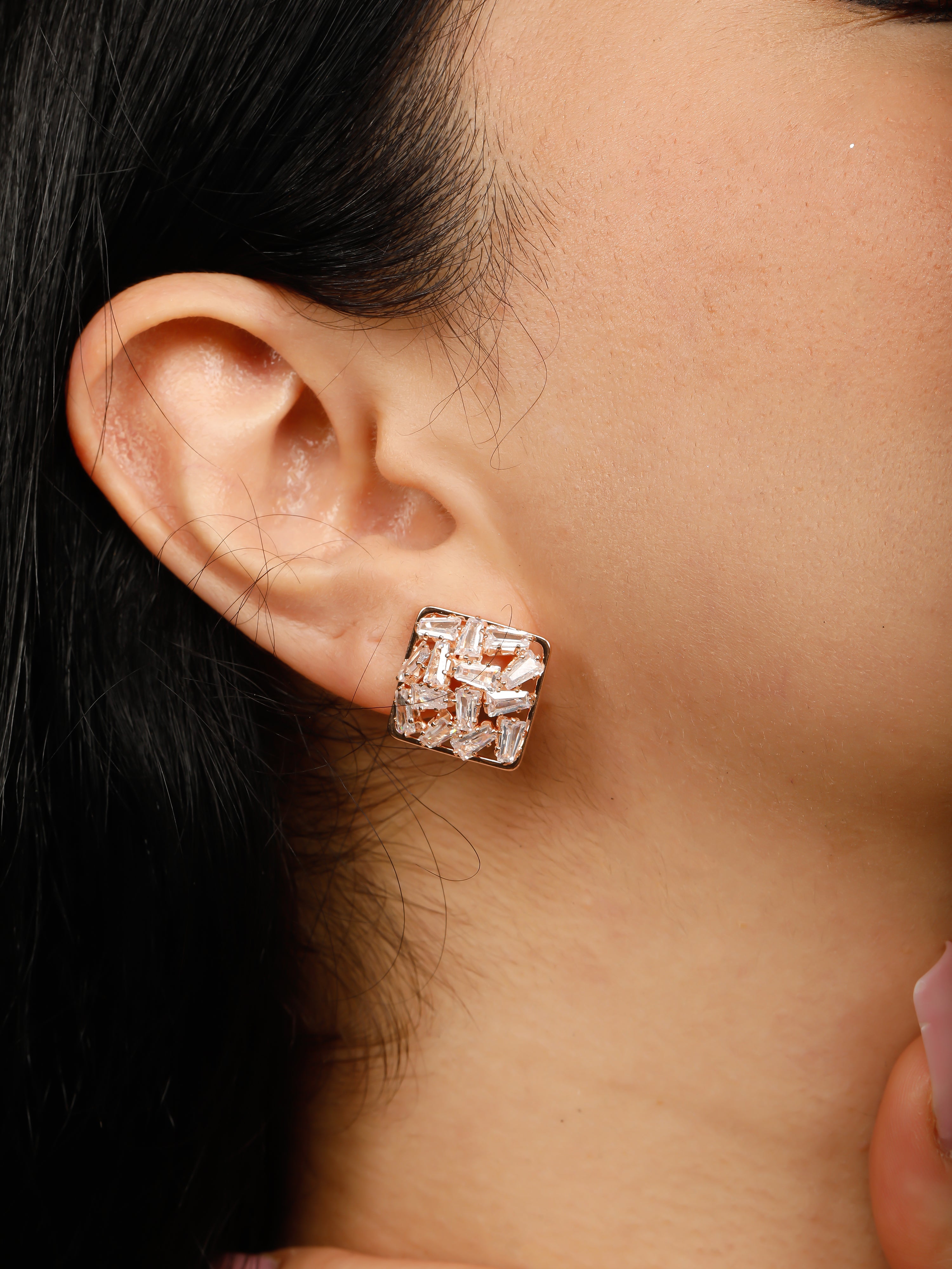 Mosaic Diamond Studs