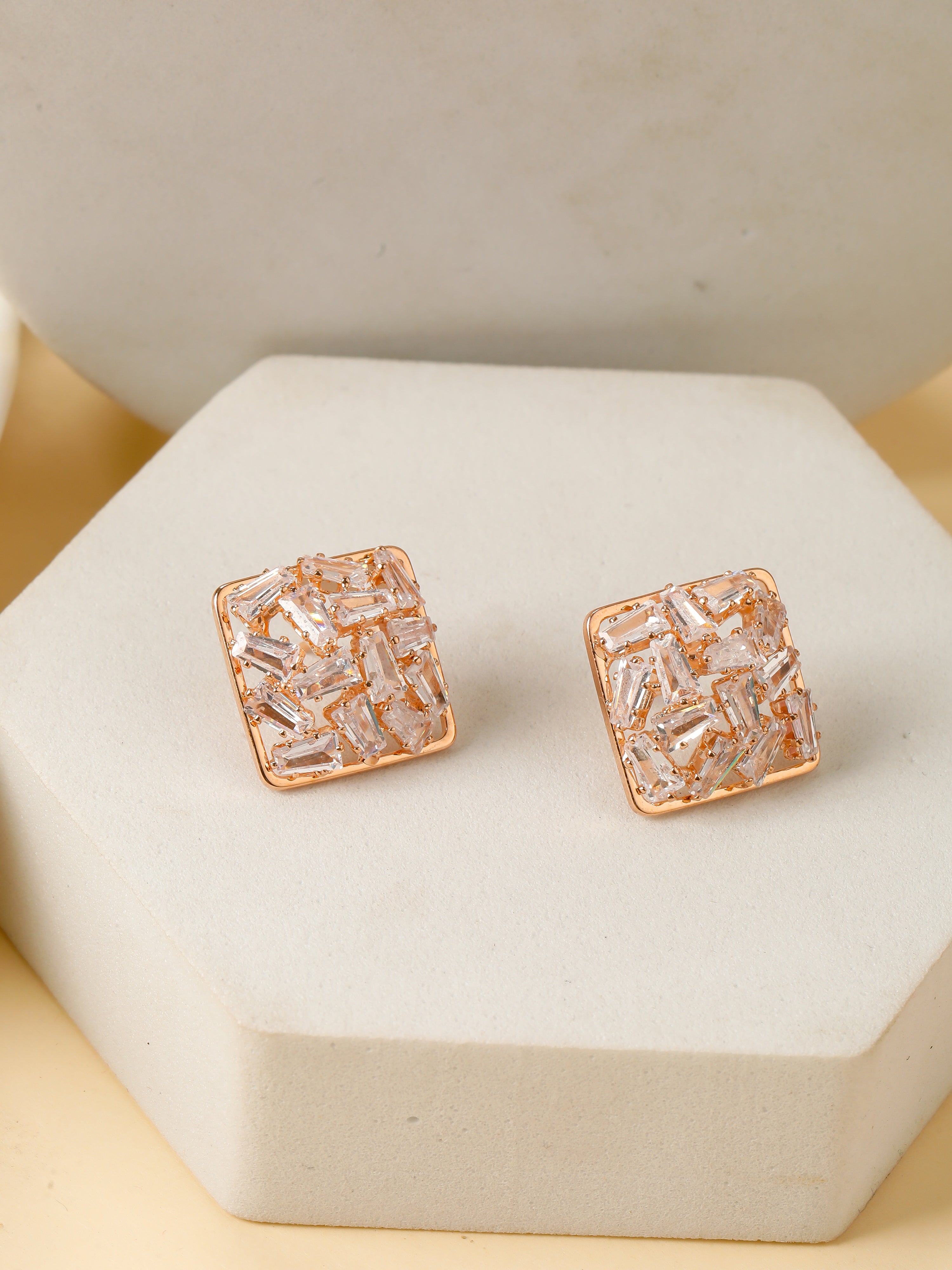 Mosaic Diamond Studs