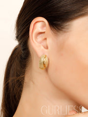 Gold Galaxy Earrings