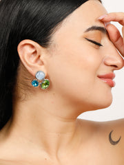 Aesthetic Teal Earrings