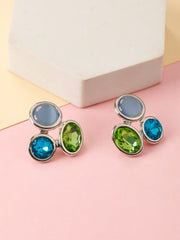 Aesthetic Teal Earrings