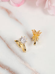 Honeycomb/Golden Grace Studs Earrings