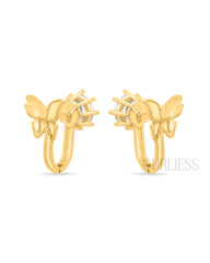 Honeycomb/Golden Grace Studs Earrings
