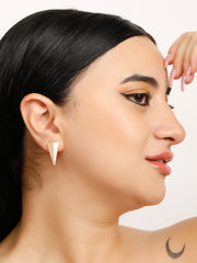 Beauty Pyramid Rose Gold Earrings