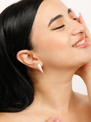 Beauty Pyramid Rose Gold Earrings
