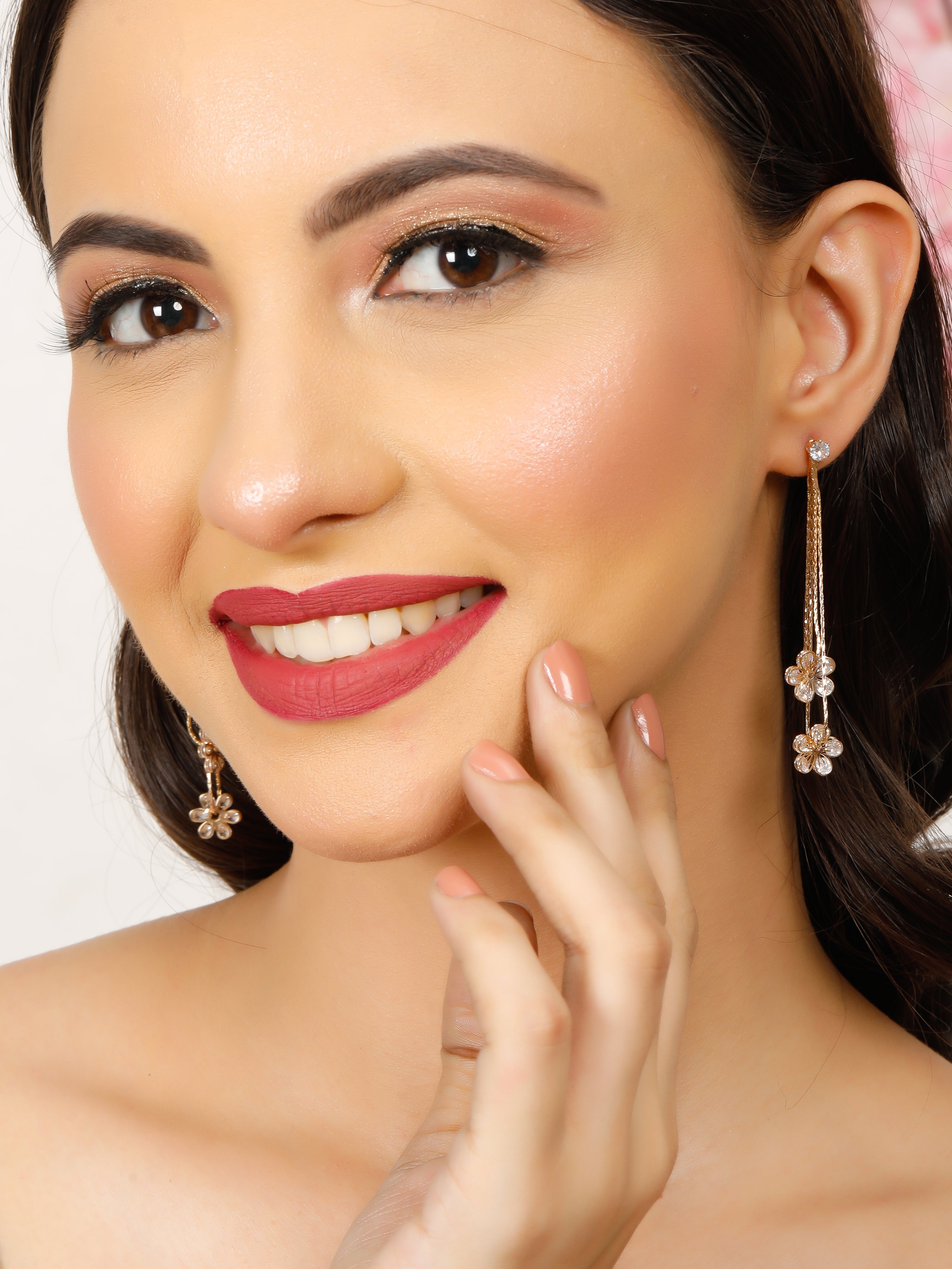 Long Tail Gold Earrings
