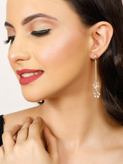 Long Tail Gold Earrings