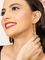 Long Tail Gold Earrings
