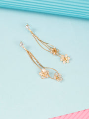 Long Tail Gold Earrings