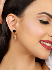 Omega Rose Gold Earrings