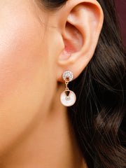 Alansa Circle Rose Gold Earrings