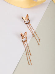 Butterfly Tale Rose Gold Earrings