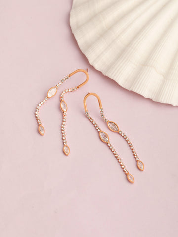 Gizelle Tale Rose Gold Earrings