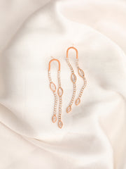 Gizelle Tale Rose Gold Earrings