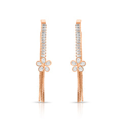Kirata Zircon Rose Gold Earrings