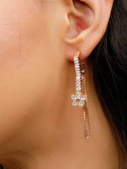 Kirata Zircon Rose Gold Earrings