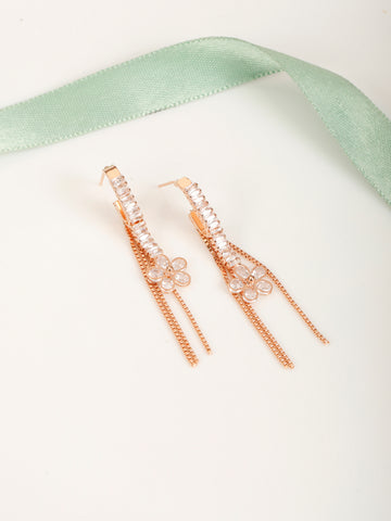 Kirata Zircon Rose Gold Earrings