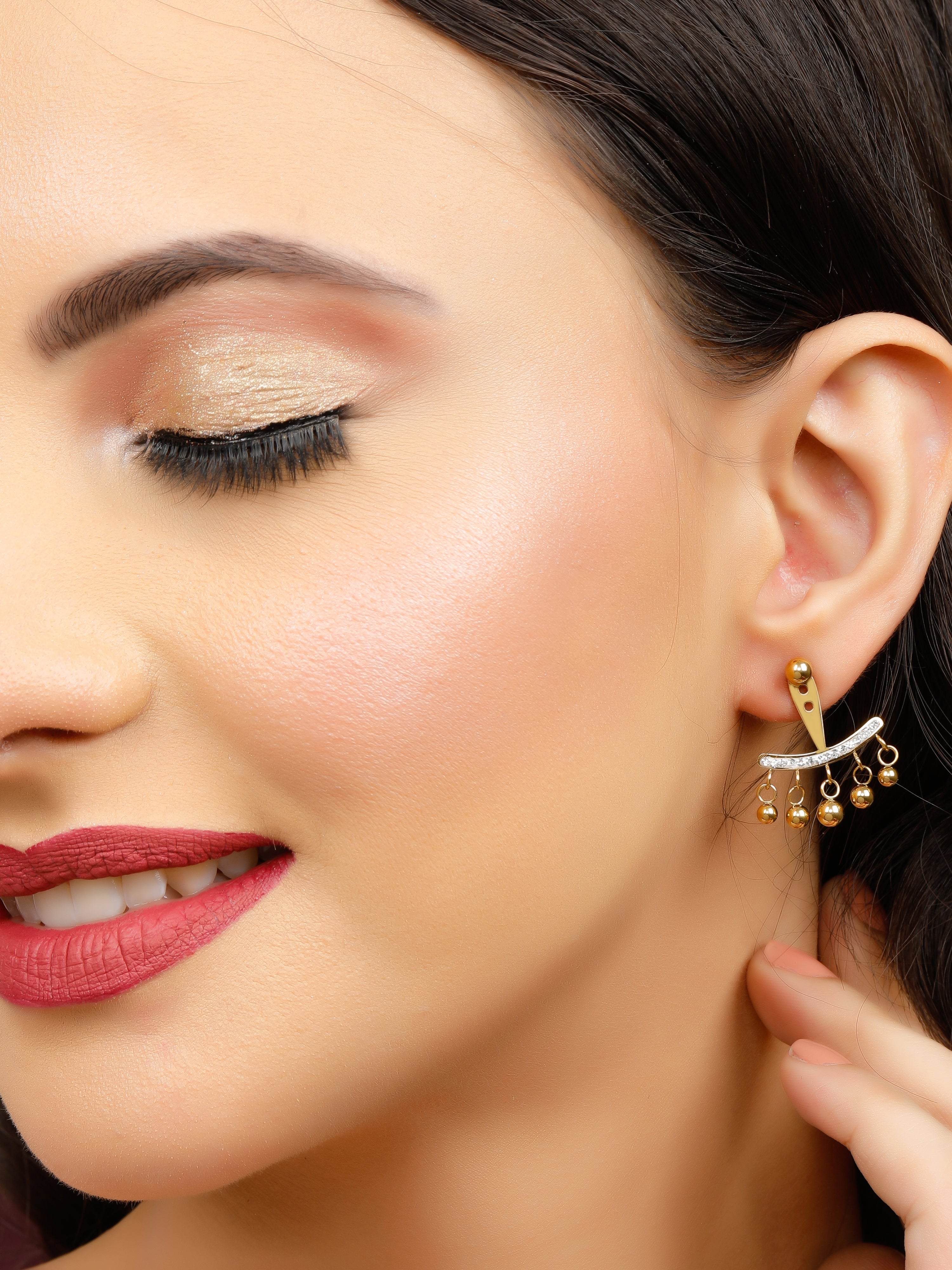 Urban Jhumka Gold Earrings