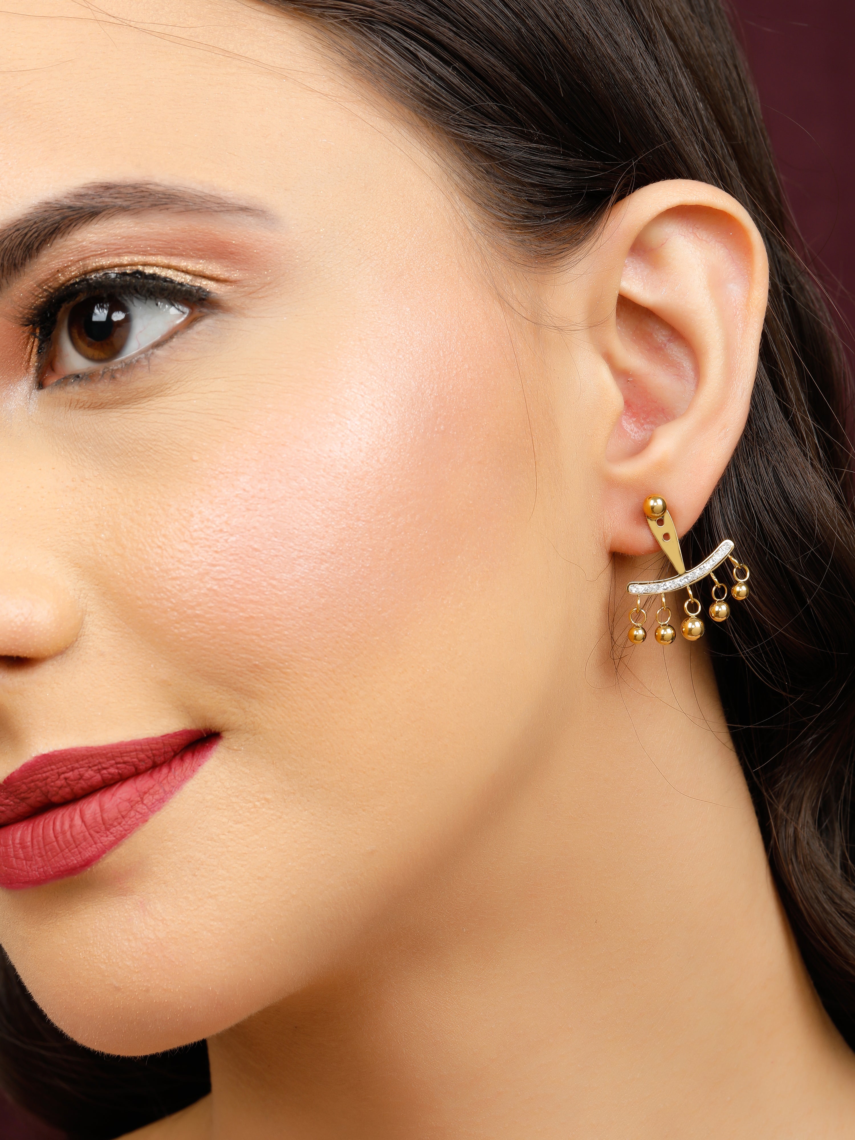 Urban Jhumka Gold Earrings