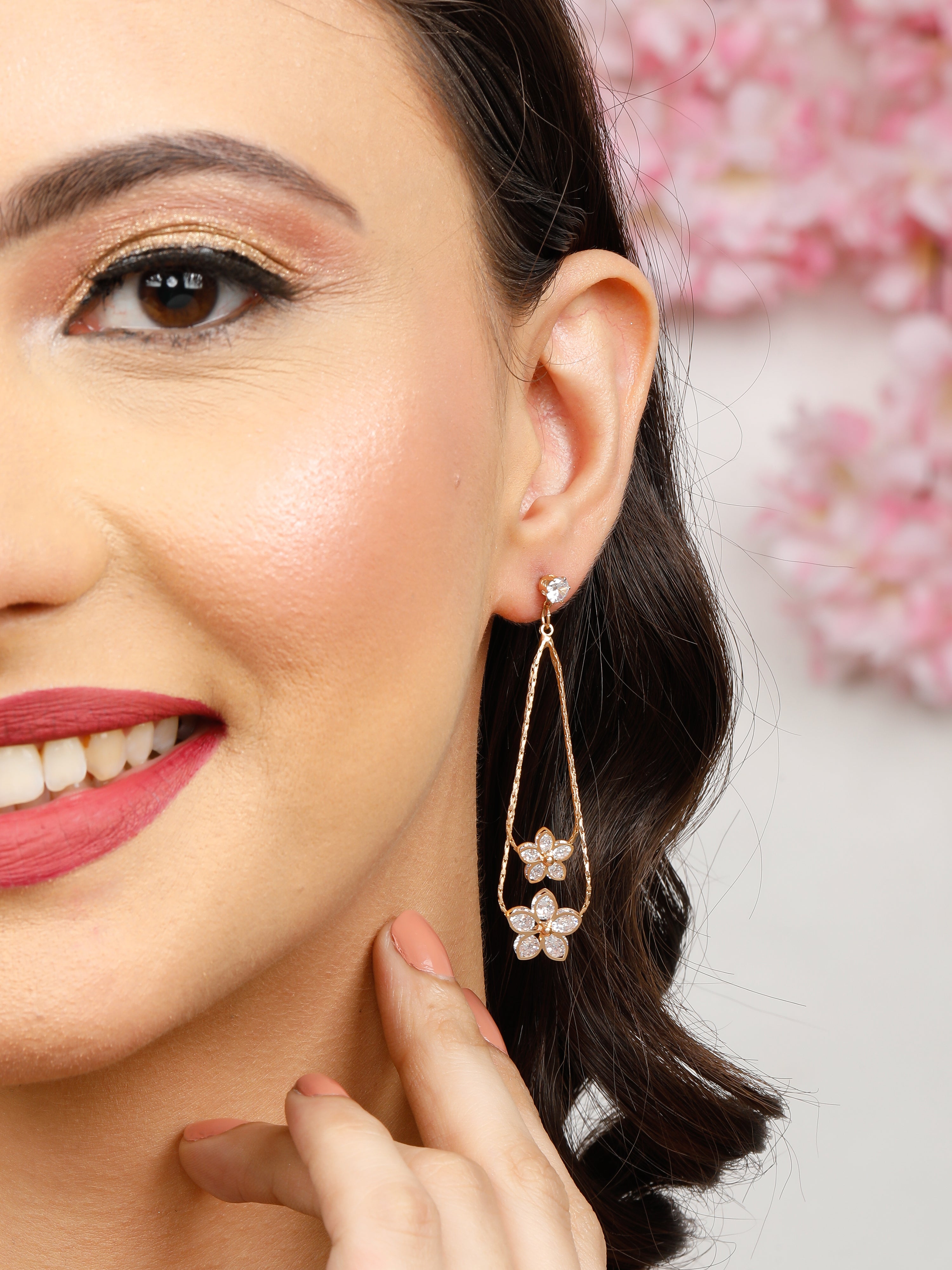 Royal Hug Gold Earrings