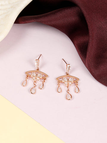 Bold Diva Rose Gold Earrings