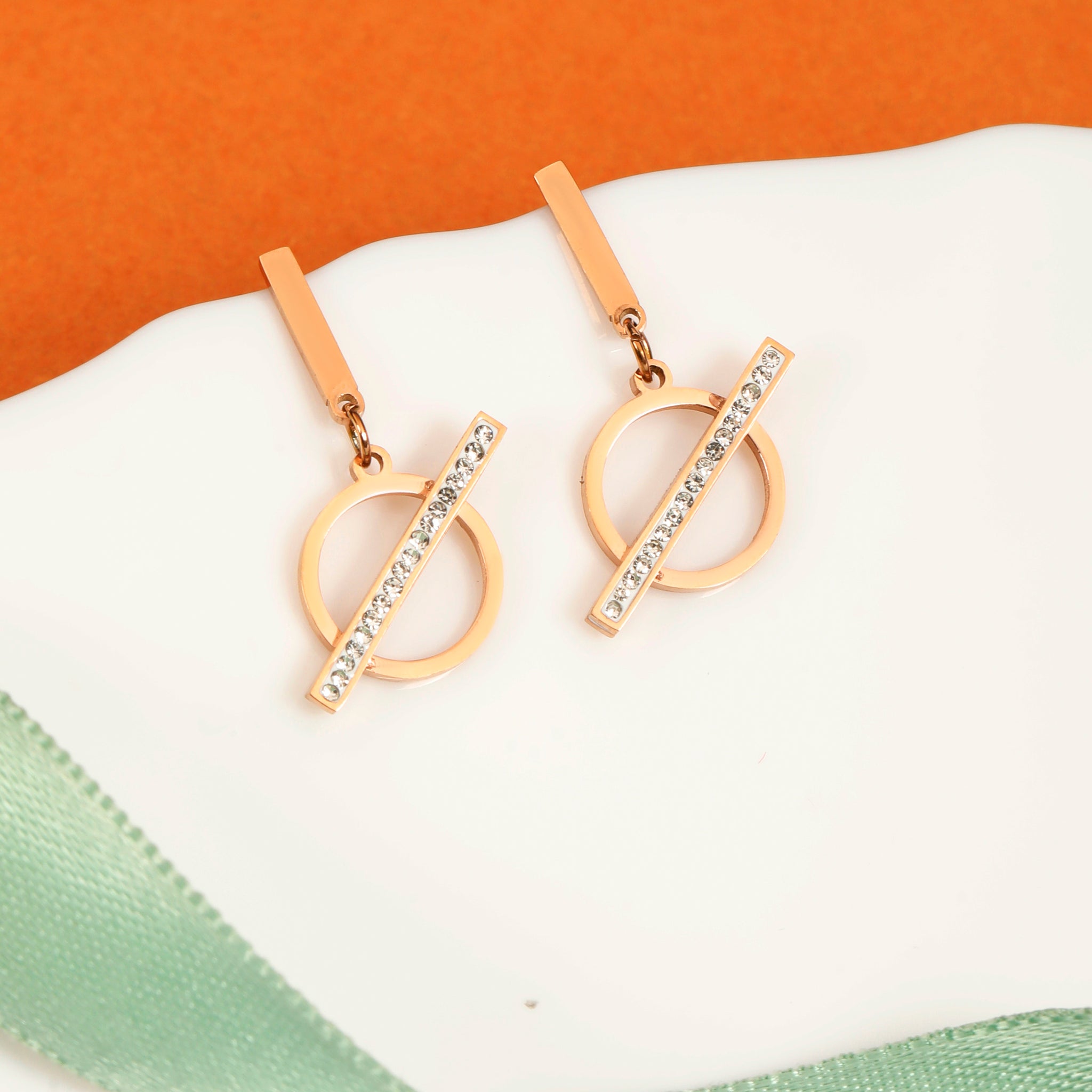 Vesta Rose Gold Earrings