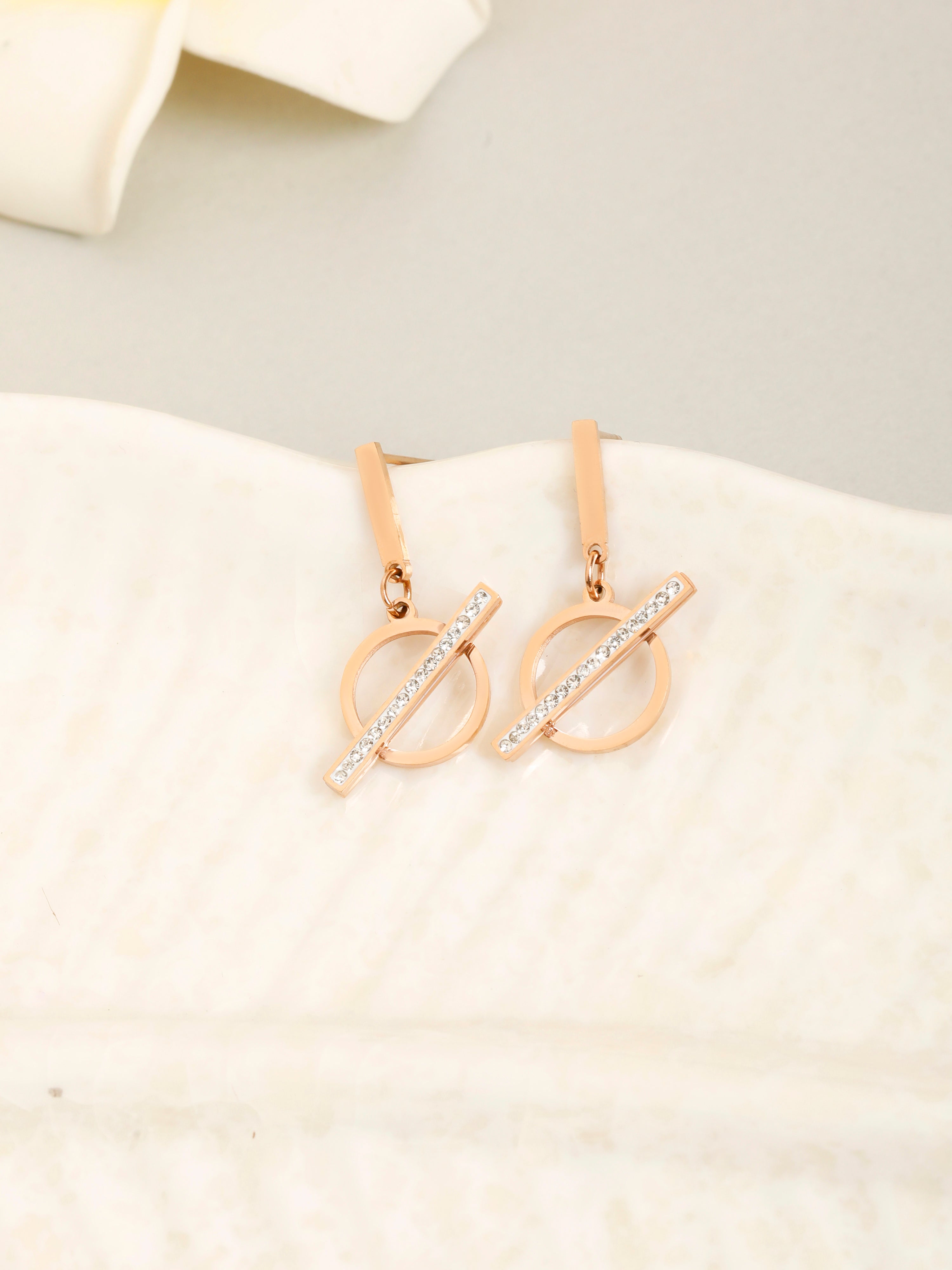 Vesta Rose Gold Earrings