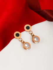 Cindy Dark Rose Gold Earrings