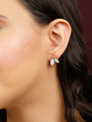 Floral Rose Gold Stud Earrings