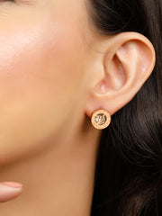Luxe Rose Gold Stud Earrings