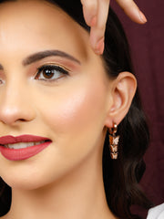 Fly Jhumka Rose Gold Earrings