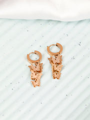 Fly Jhumka Rose Gold Earrings