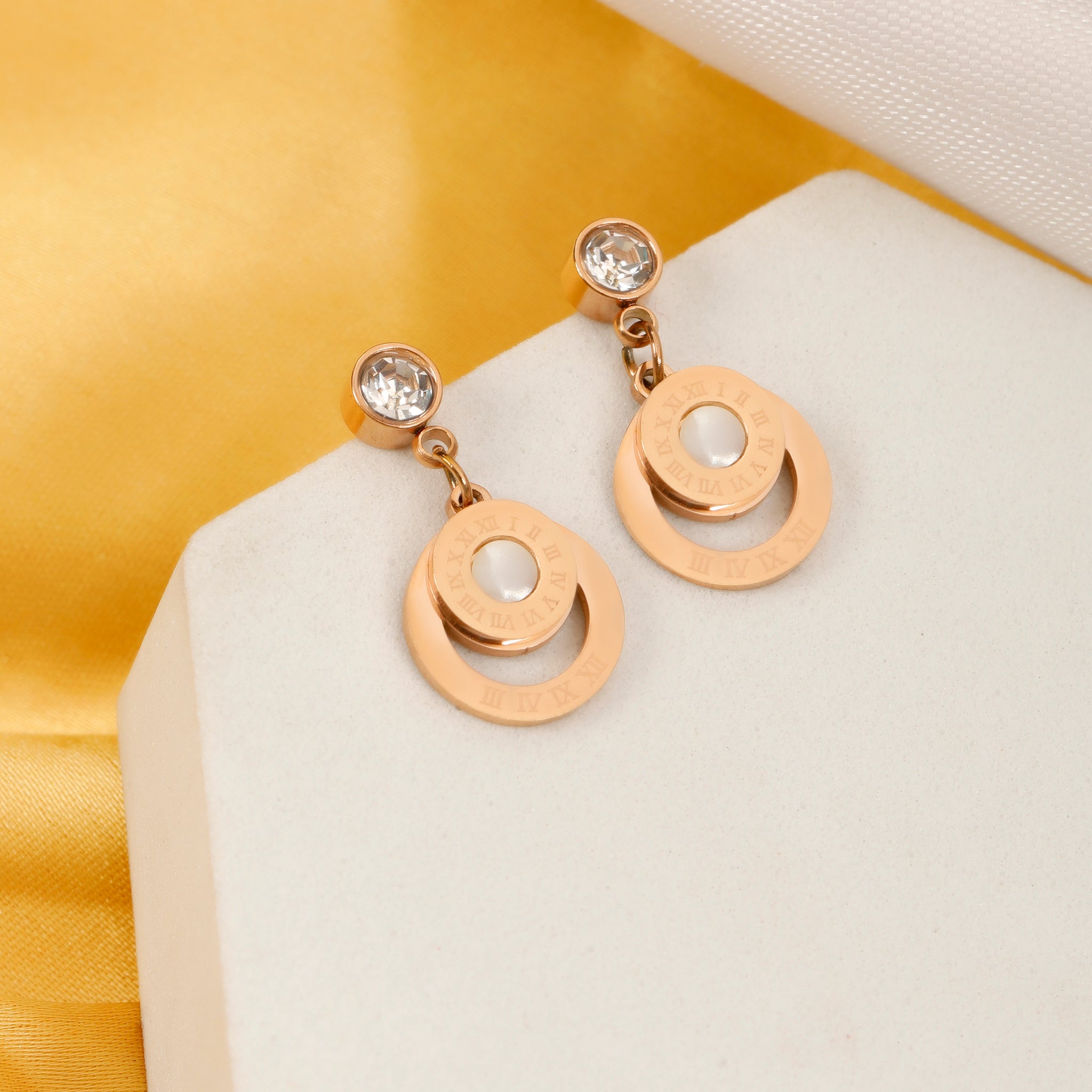 Sparkle Rose Gold Earrings