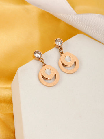 Sparkle Rose Gold Earrings