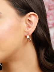 Classic Hoop Rose Gold Earrings