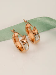 Classic Hoop Rose Gold Earrings