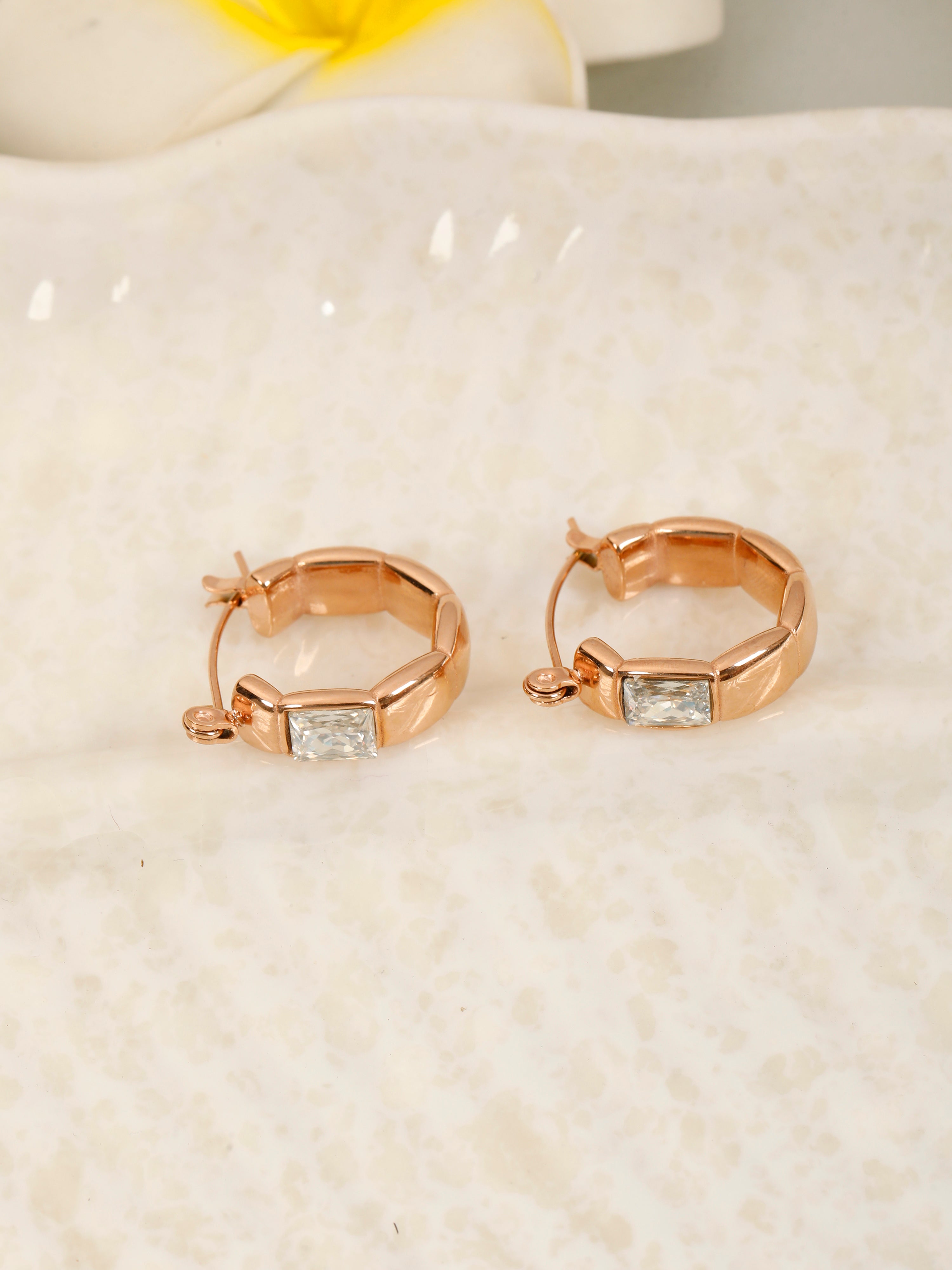 Classic Hoop Rose Gold Earrings