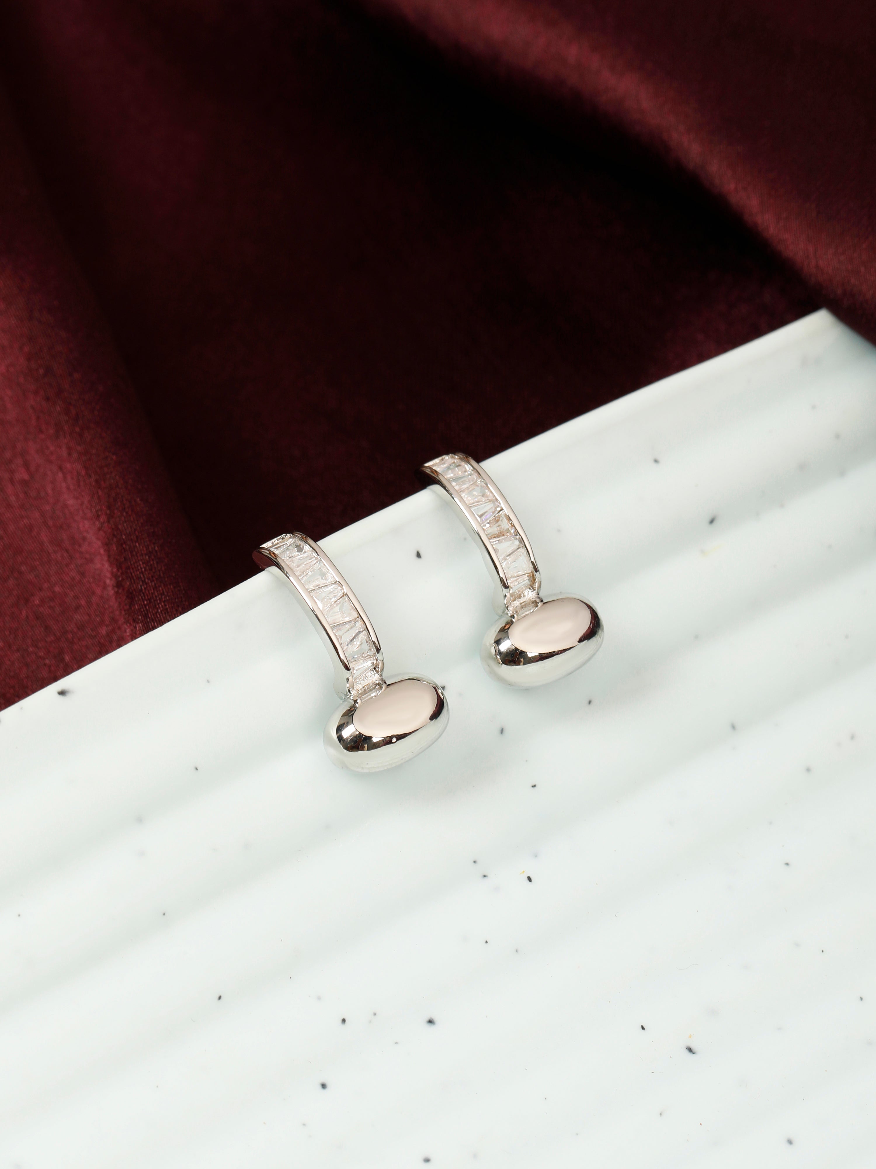 Water Drop Silver Earrings